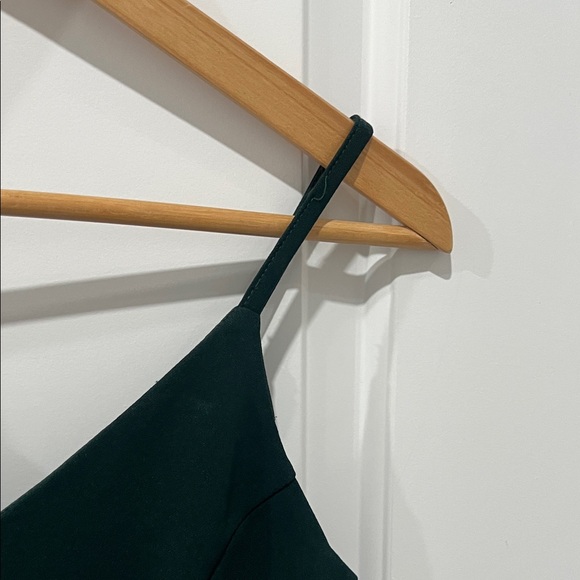 Chic Forest Green Mini Dress, Size Small - Picture 6 of 8
